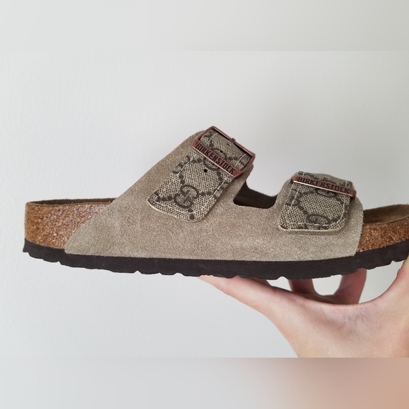 EUC Gucci custom Birkenstock Arizona Sandals Size 40 Narrow - Picture 6 of 11